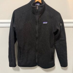Patagonia Charcoal Zip-Up Fleece Jacket